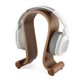 thumbnail image 7 of Wood Headphone Stand, Headphones Hanger Holder Mount, Gaming Headphones Display, Stylish Desk Headset Holder, 7 of 7