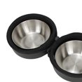 thumbnail image 4 of Cuencos plegables para mascotas, vasos dobles para comida y agua con mosquetón, comedero plegable para mascotas, cuencos de alimentación para caminar, 4 of 8