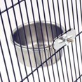 thumbnail image 3 of Comedero colgante de acero inoxidable para mascotas, con soporte de abrazadera, para perros, pájaros, loros, gatos y conejos., 3 of 5