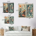 thumbnail image 4 of Designart "Retro Pastel Vintage Wildflowers III" Abstract Botanicals Framed Wall Art Set Of 2 - Modern Pink Framed Canvas Set For Living Room Decor, 4 of 6