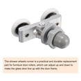 thumbnail image 4 of Unique Bargains Rouleaux de Porte de Douche, Rouleau Double de Douche avec Diamètre de 20 mm, Pièces de Rechange pour Rouleau de Porte en Verre, Lot de 2, 4 of 6