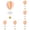 B, variant on Large Size Hot Air Balloon 3D Paper Garland – 7.5 Inch Balloon with Clouds & Stars, 22 Inch Long Hanging Decor for Wedding, Baby Shower, Birthday Party 1PCS