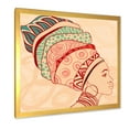 thumbnail image 2 of Designart 'African American Woman Portrait with Turban II' Modern Framed Art Print, 2 of 4