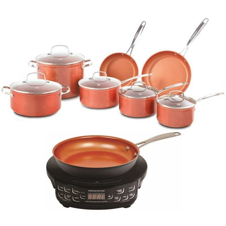 Nuwave Duralon Ceramic Nonstick 12 Pc Cookware Set With Pic
