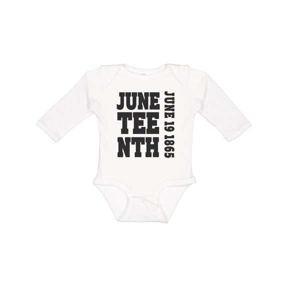 Inktastic Juneteenth June 19, 1865 Boys or Girls Long Sleeve Baby Bodysuit