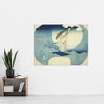 thumbnail image 2 of Hiroshige Cuckoo Against Moon Painting Extra Large XL Wall Art Poster Print, 2 of 3