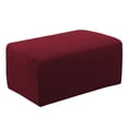 thumbnail image 5 of Anti- Footstool Cover Ottoman Slipcovers Footrest Pouf Sofa Accessories - Red, 83 to 116cm, 5 of 8