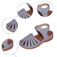 thumbnail image 3 of Dakaela Closed Toe Sandals for Women 2026 Comfortable Dressy Platform Wedges Ankle Strap Orthopedic Wide Width Walking Shoes (8.5,Grey), 3 of 8