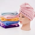 thumbnail image 3 of Toalla de microfibra para el cabello, paquete de 3, toallas envolventes para el cabello, microfibra absorbente, toalla de secado rápido, gorro para secar el cabello, 3 of 5