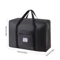 thumbnail image 3 of LACKUST Foldable Travel Duffel Bag Tote Carry Luggage Person Item Bag Sport Duffle Weekenders Carry Overnight For Women Girls,Black, 3 of 7