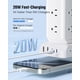 thumbnail image 2 of Regleta de alimentación de torre, con 12 tomas y estación de carga USB de 35W (2 USB-A y 2 USB-C), 1625 W/13 A, protector de sobretensiones de 1700 J, cable de extensión de enchufe plano de, 2 of 7
