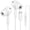 White-for Type C, variant on 3.5mm/Type C Headphone for PC Laptop Corded Earbuds Computer Headset with Microphone Noise Canceling in-Ear Earphones