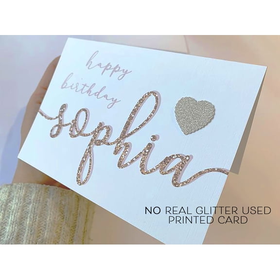 Personalised birthday name card - Style 5