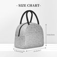 thumbnail image 2 of Yiaed Silver Mosaic Print Lunch Bag Adult Insulated Lunch Box, Leakproof Cooler Food Lunch Containers Reusable High Capacity Lunch Tote Bags-One Size, 2 of 6