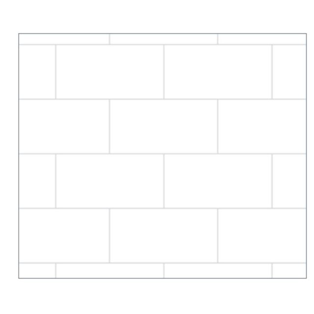 Genesis RV Interior Remodel 494029 Revive; Backsplash Kit; White Subway Tile Design; 24 Inch Length x 18 Inch Width; PVC