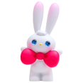 thumbnail image 6 of Rabbit Statue Kawaii Resin Adorable Bunny with Bow on Head Rabbit Sculpture Ornament Office Supply-D, 6 of 8