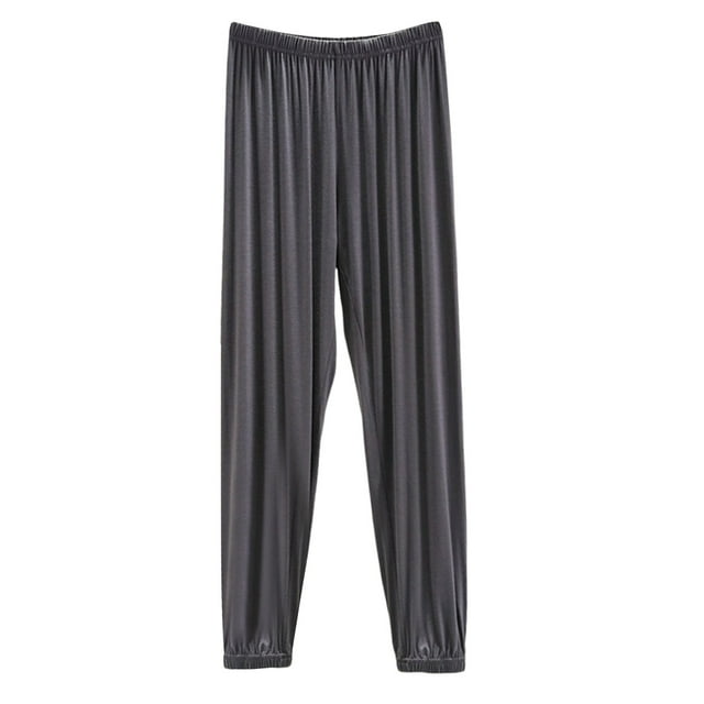 Dagugfen Pajama Pants for Women Drawstring Loose Fitting Home Clothes Pants Four Season Casual Solid Color