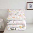 thumbnail image 4 of YST Ensemble de Douillette Fleurs de Cerisier Simple pour Filles Femmes Ensemble de Literie Fleur Rose, Courtepointe Chic Florale Douillette Thème Botanique Couette Matelassée Blanc Rose Décoration de Chambre 2 Pcs, 4 of 5
