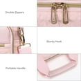 thumbnail image 2 of Mosiso Laptop Bag for Women, 15 15.6 16 inch Laptop Shoulder Bag Computer Messenger Bag for MacBook HP Dell Lenovo Asus Razer Notebook, Pink, 2 of 7