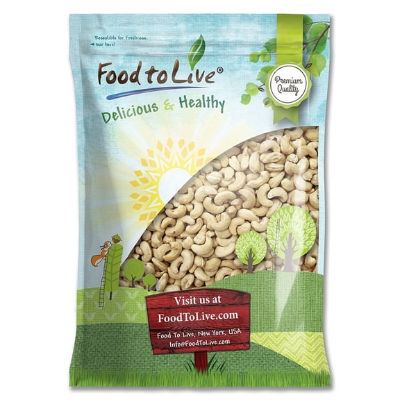 Food to Live, Whole Cashews W320, 10 Pounds, Vegan