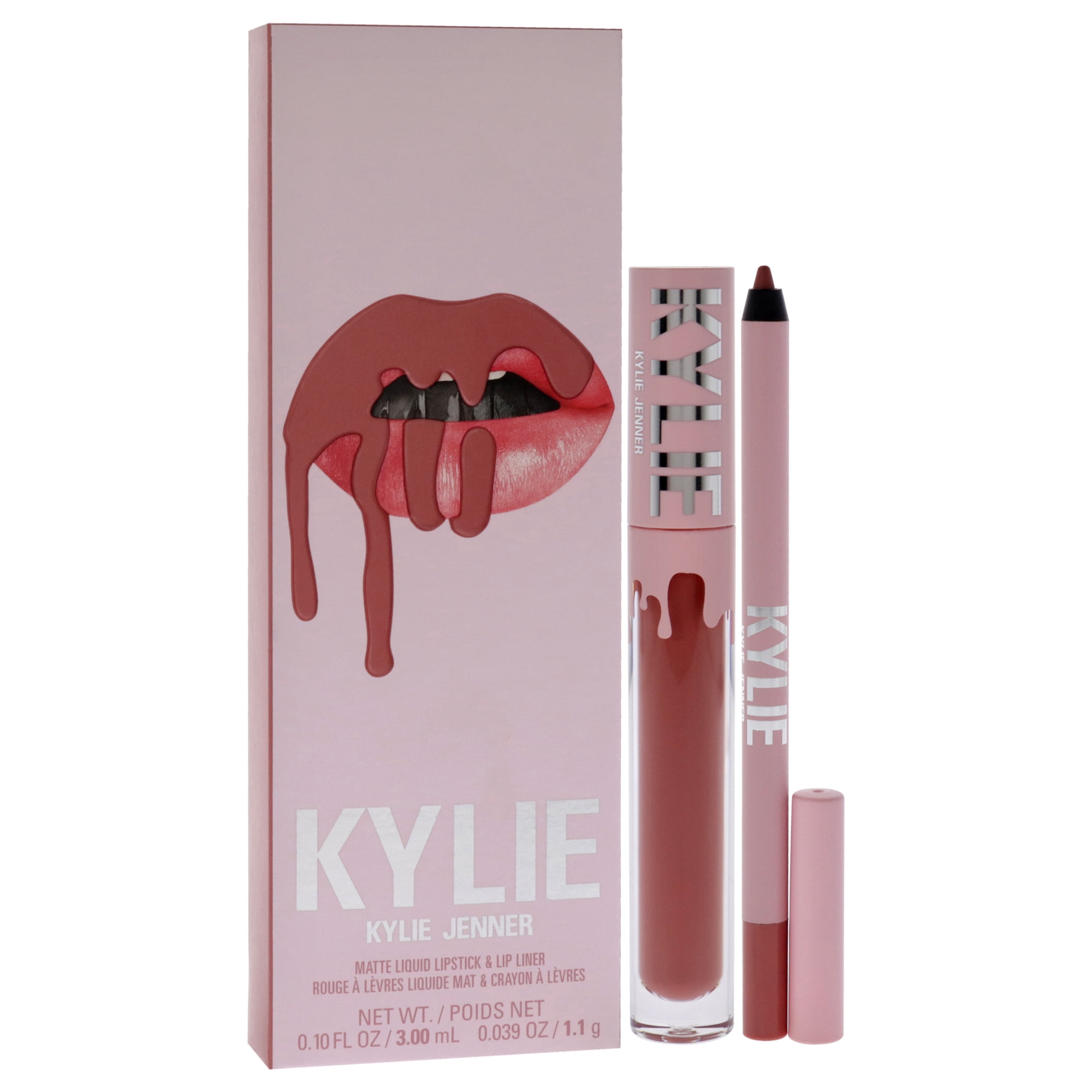 Kylie Cosmetics Matte Lip Kit - 301 Liquid Angel , 2 Pc 0.10oz Matte Liquid Lipstick, 0.03oz Lip Liner