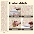 thumbnail image 5 of Peel and Stick Wallpaper Tropical Palm Leaf Blush Pink Wall Mural 23.6in x 9.8ft Self Adhesive Removable Wall Paper Renter Friendly Wallpaper for Nursery Bedroom Cabinets, 5 of 8