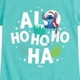 thumbnail image 3 of Lilo & Stitch - Alo Ho Ho Ho Ha - Girls Fitted Short Sleeve Tee, 3 of 5