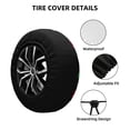 thumbnail image 2 of Fotbe Cherry Funda de Llanta de Repuesto con Estampado, Engrosada, Ajuste Universal para Jeep, Remolque, RV, SUV, Camión-16 inch, 2 of 6