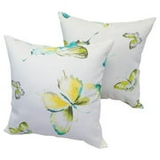 Blazing Needles 17-inch Square Polyester Outdoor Throw Pillows (Set of 2) 9910-S2-CO-OD-014