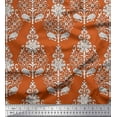 thumbnail image 1 of Soimoi Cotton Voile Fabric Leaves & Floral Block Fabric Prints by Yard 42 Inch Wide, 1 of 3