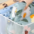 thumbnail image 7 of Naturegr Wardrobe Organizer with Handle 5 Grids Large Capacity Dust-proof Foldable Storage Mesh Bed Sheet Quilt Cover Clothes Organizer for Bedroom, 7 of 7