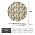 thumbnail image 2 of Yiaed Fruit Pineapples Print Bone China Decorative Plate Ceramic Dinner Plates Art Crafts with Display Stand-10in, 2 of 6