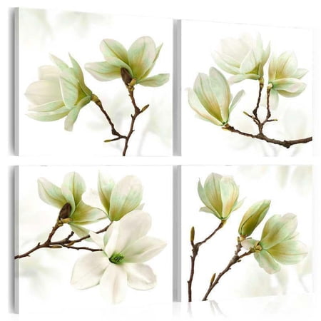Tiptophomedecor Stretched Canvas Floral Art - Admiration Of Magnolia - Stretched & Framed Ready To Hang Art