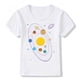 thumbnail image 3 of Camiseta de algodón con dibujos animados para niños, ropa para niños y niñas, ropa para cumpleaños de 6, 7, 8 y 9 años, camiseta con estampado de nueve planetas, 3 of 5
