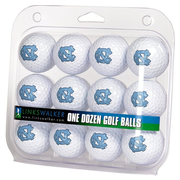LinksWalker North Carolina Tar Heels Golf Balls, 12 Pack