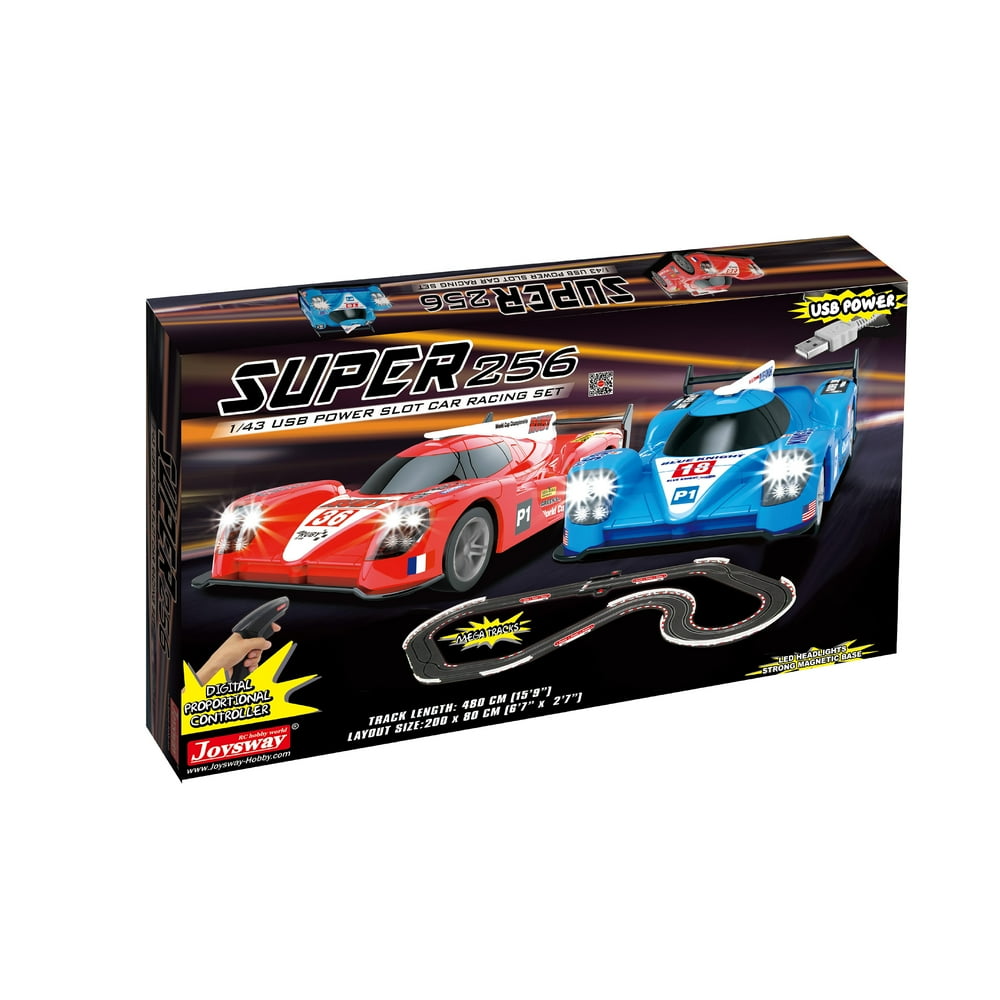 Joysway Hobby International Super 256 USB Power Slot Car Racing set