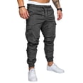 thumbnail image 5 of Men‘s Cargo Pants Casual Joggers Sports Drawstring Trousers Sweatpants, 5 of 5