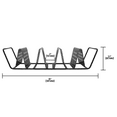 thumbnail image 7 of Zenport 870015-1PK 3-Taco Cooking Nonstick Grill Rack, 7 of 7