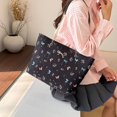 thumbnail image 7 of Vjnyvs Women's Floral Chain Tote Bag, Large Shoulder Handbag with Bow Detail for Daily Use, 7 of 7