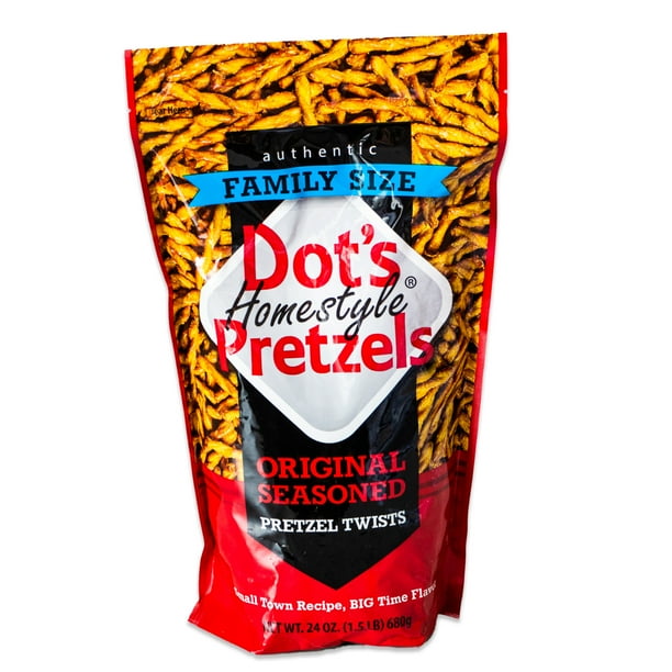 Dot's Homestyle Pretzels Original Seasoned Pretzel Twists Gourmet and Tasty 1, 24oz bag
