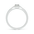 thumbnail image 2 of ANGARA Natural 0.25 Ct. Diamond Halo Engagement Ring in 14K White Gold for Women (Ring Size: 3.5), 2 of 9