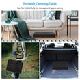 thumbnail image 6 of Aluminum Alloy Metal Folding Camping Table Desk  Portable Picnic Stand w/ 2 Side Panels, 6 of 8