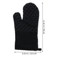 thumbnail image 2 of 1 Set Oven Mitts and Pot Holder Heat Resistant Oven Mittens for Kitchen, 2 of 6