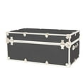 thumbnail image 4 of Rhino Trunk & Case XXL Leather Embossed Vinyl Trunk, College, Home & Office Storage 36"x18"x18" (Slate), 4 of 5