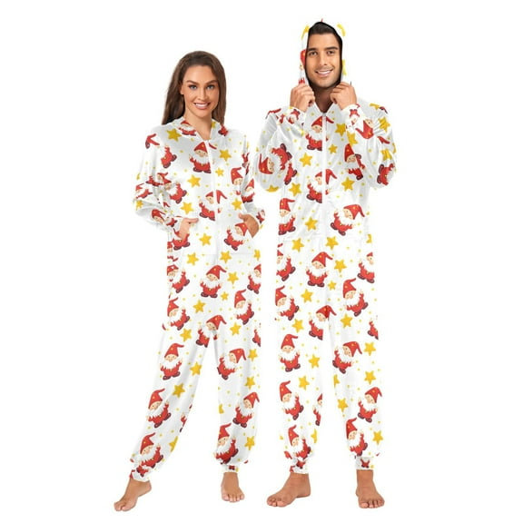 joogoo Gnomes Stars Unisex Adults Onesies Pajamas Jumpsuits L