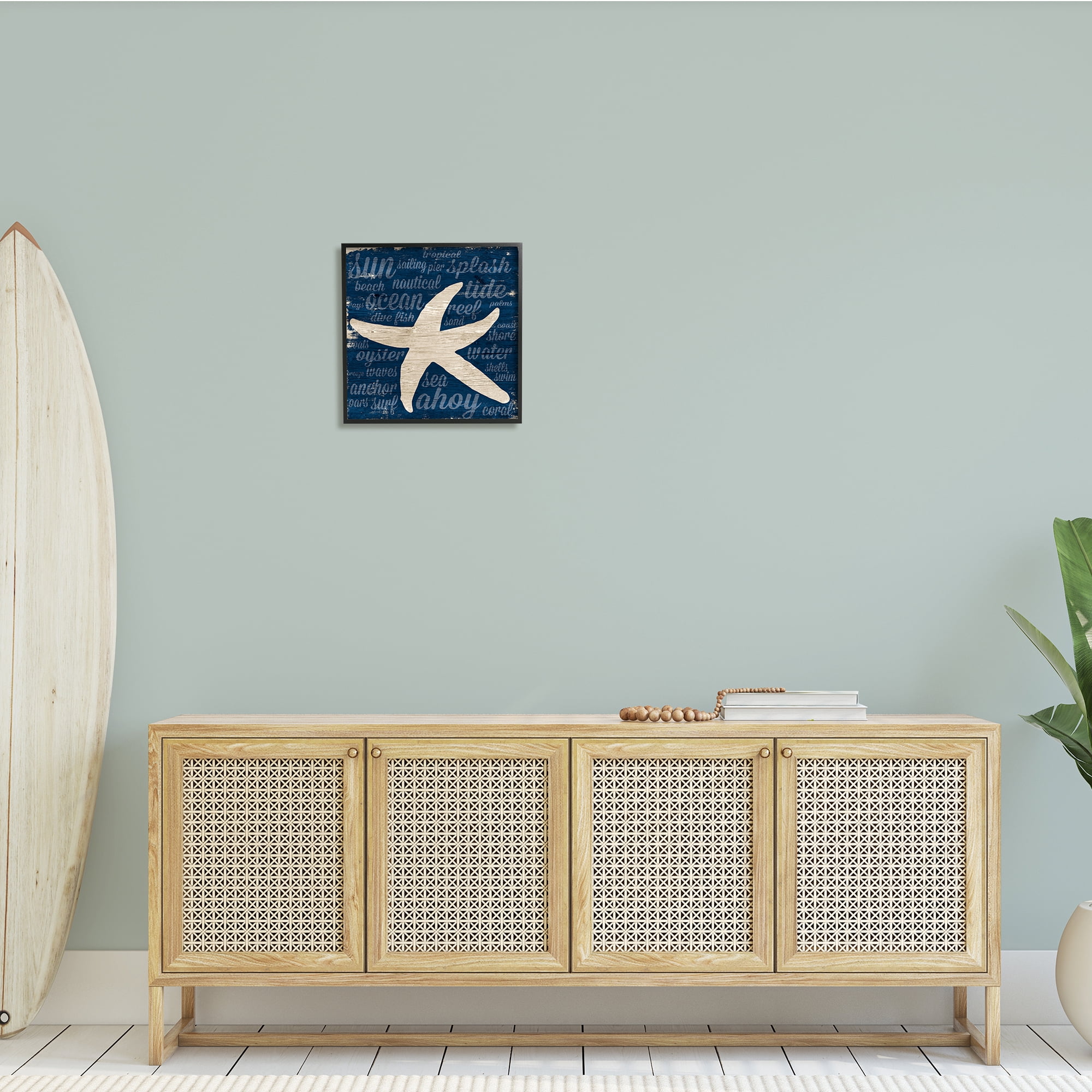 Stupell Industries Rustic Beach Starfish Aquatic Animal Fun Nautical Phrases, 17 x 30, Design by Gina Ritter