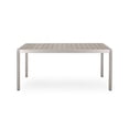 thumbnail image 6 of Ian Outdoor Modern Aluminum Picnic Dining Set with Dining Benches, Natural, Silver, 6 of 9