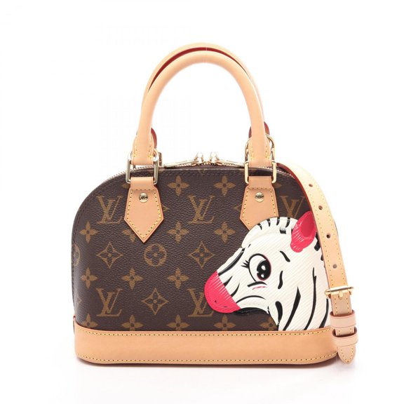 Pre-Owned Louis Vuitton Alma BB Animogram 2-Way Handbag, Coated Canvas Leather, Women's,...