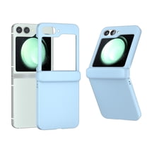 Samsung Galaxy Z Flip 6 Case with Hinge Protection, Liquid Silicone Protective Slim Cover Protective Body (PC) with Hinge Protector (TPU), Compatible with Samsung Galaxy Z Flip 6,Blue