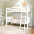 thumbnail image 6 of Flash Furniture Dallas Convertible Bunk Bed with Ladder Twin Over Twin White (MG090031TTBWH), 6 of 15